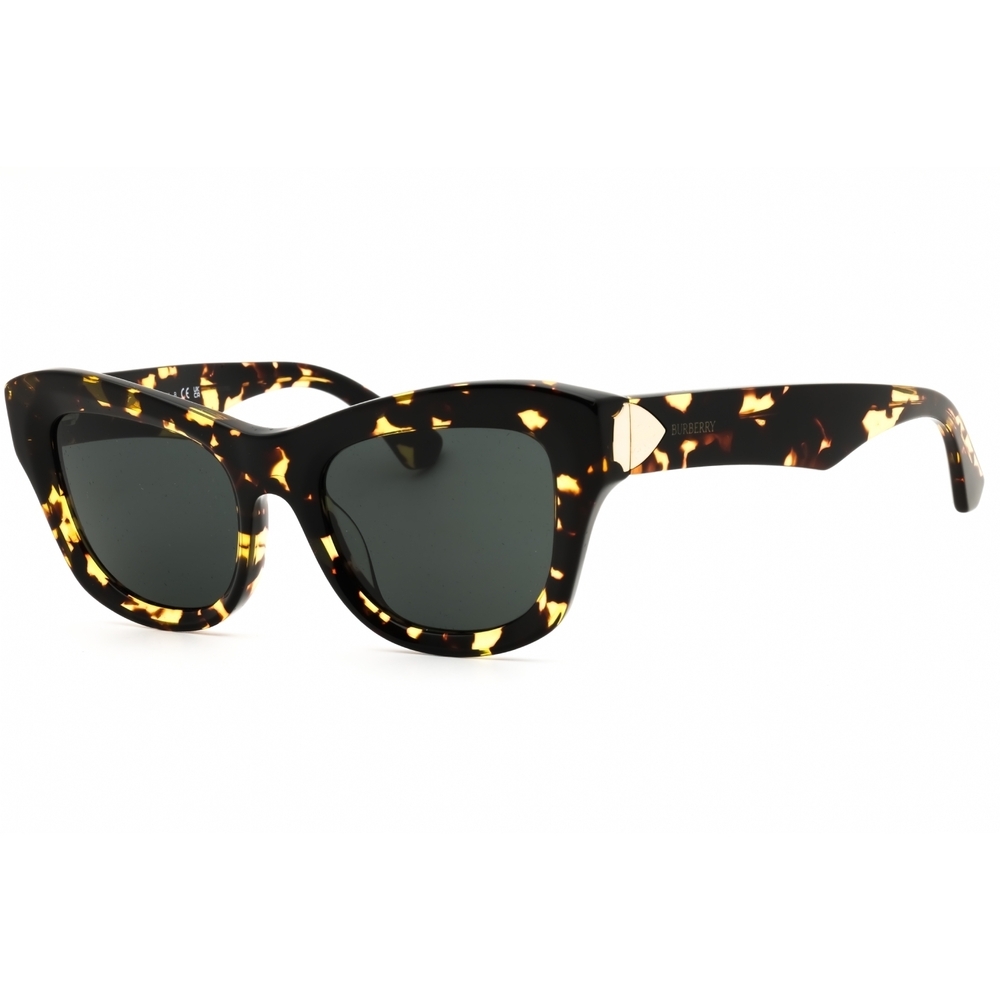 NWT Burberry BE4442U Yellow Havana Cat Eye mm Sunglasses - Picture 2 of 5
